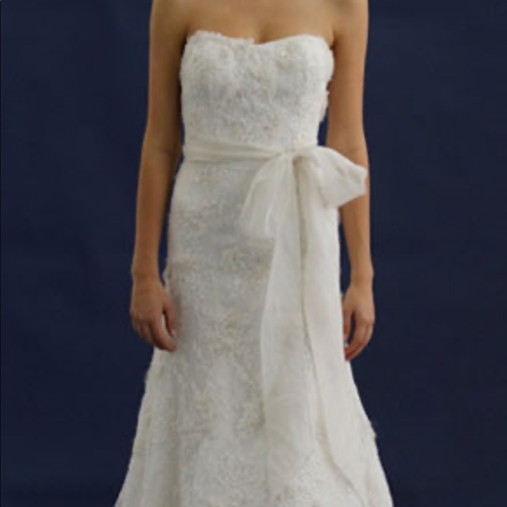 Alyne ivory lace and beaded wedding dress
